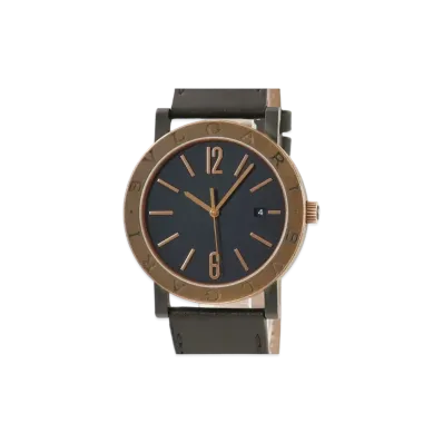 BVLGARI Bvlgari Bvlgari Solo Tempo "Black/Bronze/Stainless Steel/Brown"