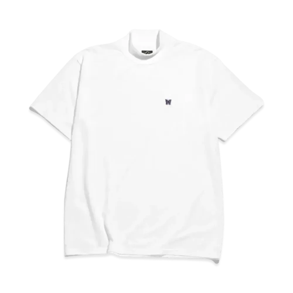 Needles S/S MOCK NECK TEE - PE/C JERSEY "White"