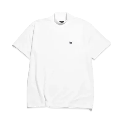 Needles S/S MOCK NECK TEE - PE/C JERSEY "White"
