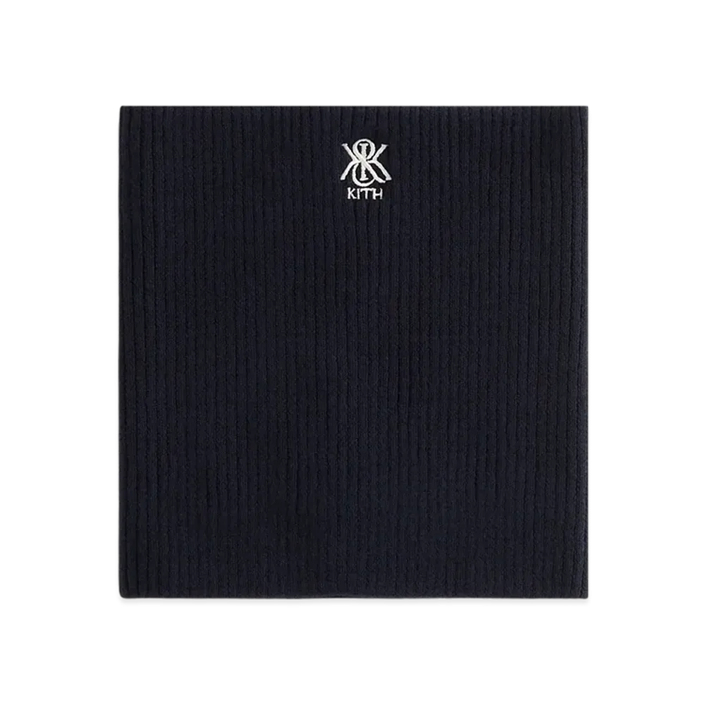 Kith Ribbed Neck Warmer "Black"