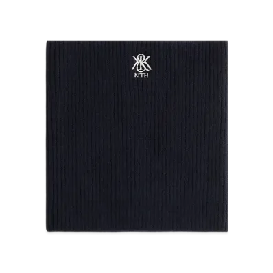 Kith Ribbed Neck Warmer "Black"