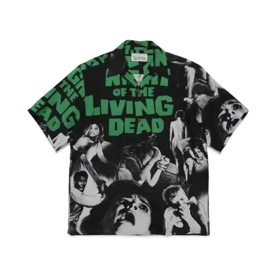 WACKO MARIA NIGHT OF THE LIVING DEAD / HAWAIIAN SHIRT "Green"