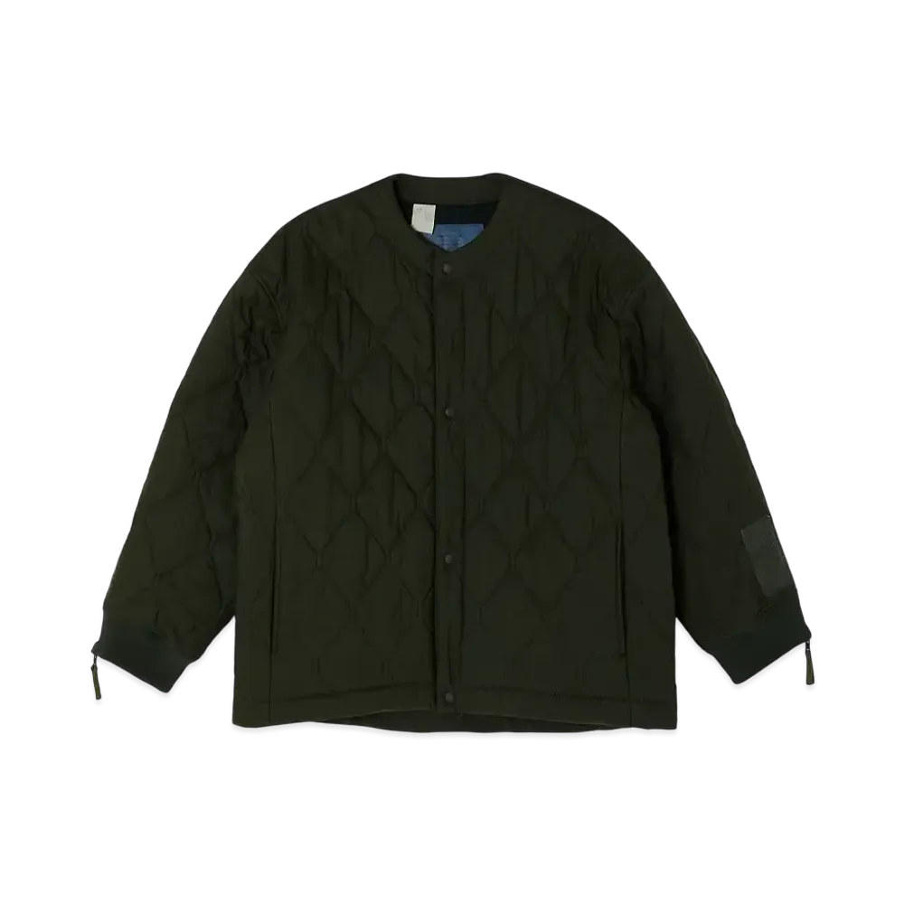 N.HOOLYWOOD Collarless Blouson "Dark Khaki"