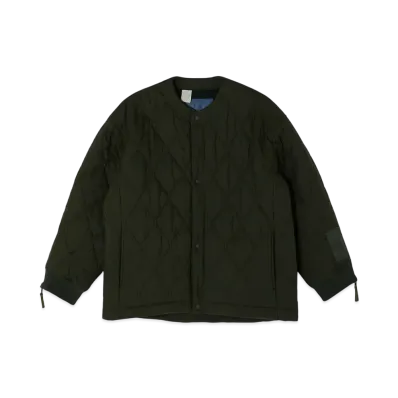 N.HOOLYWOOD Collarless Blouson "Dark Khaki"
