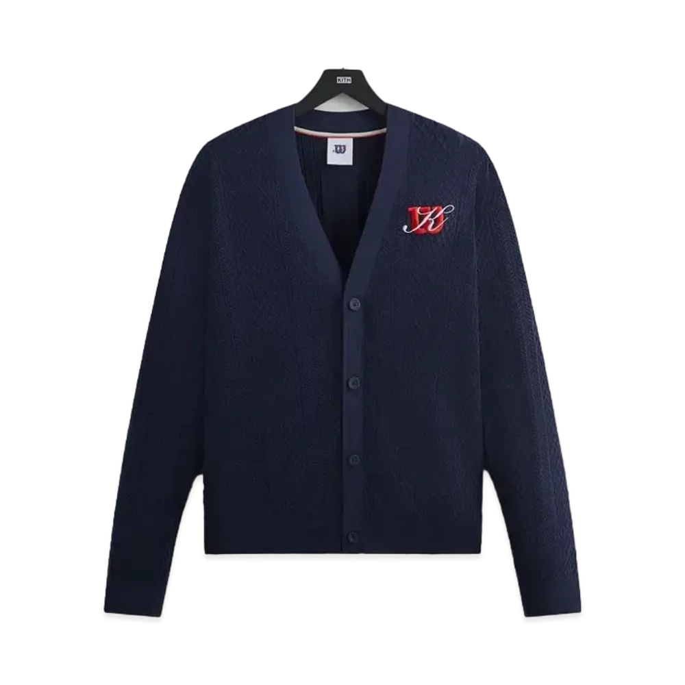 Kith x Wilson Sweater Cardigan "Navy Blazer"