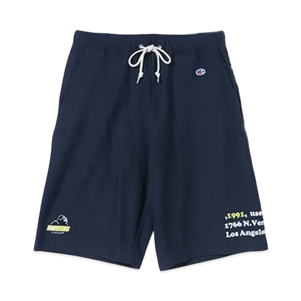 XLARGE x Champion Reverse Weave Pullover Sweat Short Pants "Navy"