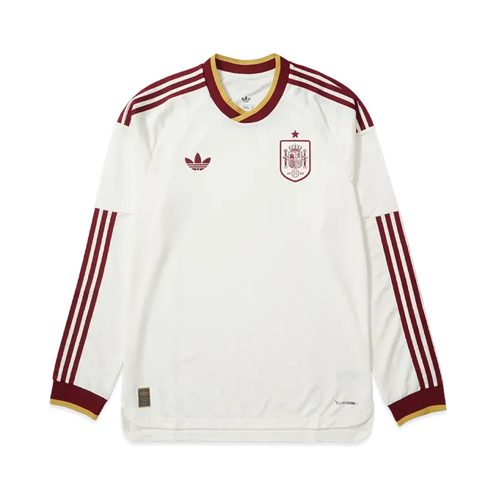 adidas Soccer Spain 2026 Away Authentic Long Sleeve Jersey 