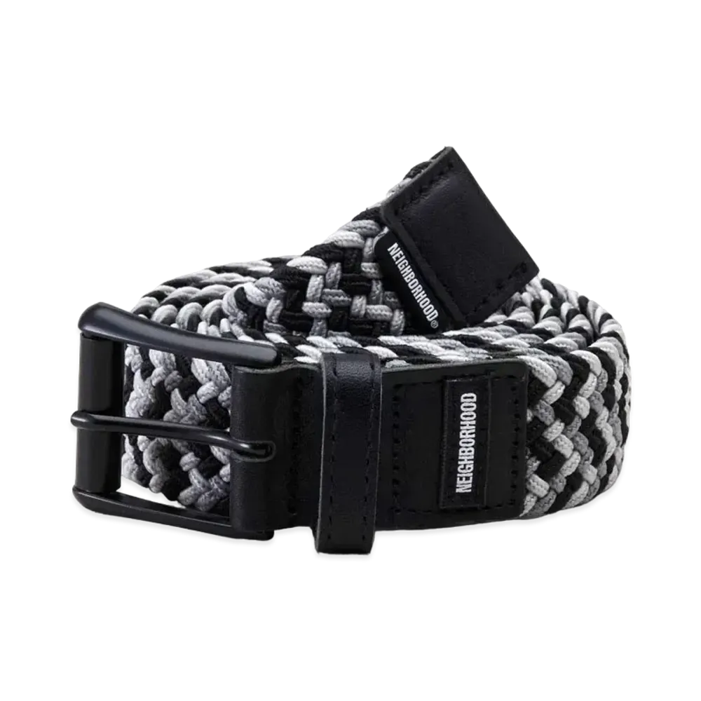 NEIGHBORHOOD BRAID / P-BELT "Black Gray"