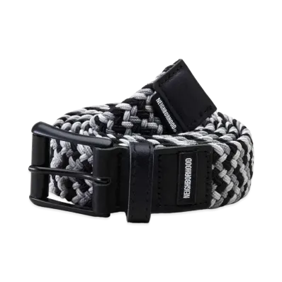 NEIGHBORHOOD BRAID / P-BELT "Black Gray"