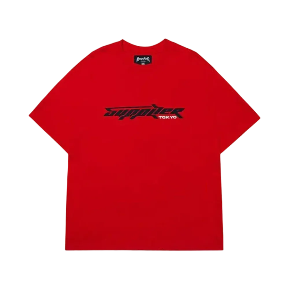 SUPPLIER Y2K Logo Tee "Red"