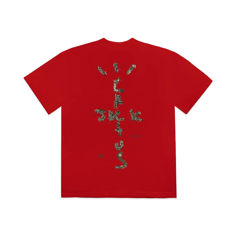 Travis Scott Cactus Jack Motherboard Logo IV T-Shirt "Red"