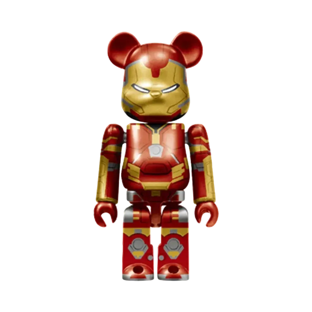 Bearbrick x Marvel Infinity Saga Iron Man Happy Lottery Bearbrick Award 10 [Iron Man Mark 44] 100% "Multi"