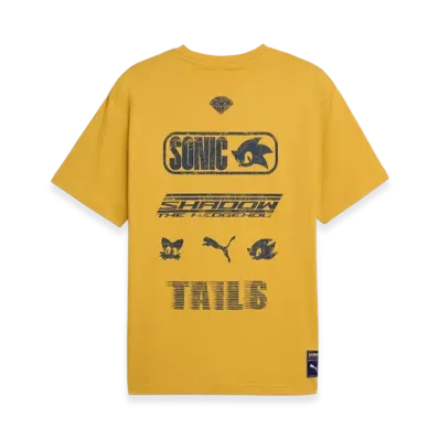 PUMA x SONIC Men's Relaxed Graphic Short Sleeve T-Shirt "Gold"