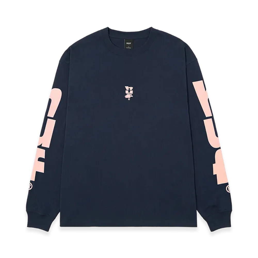 HUF Megablast LS Tee "Navy"