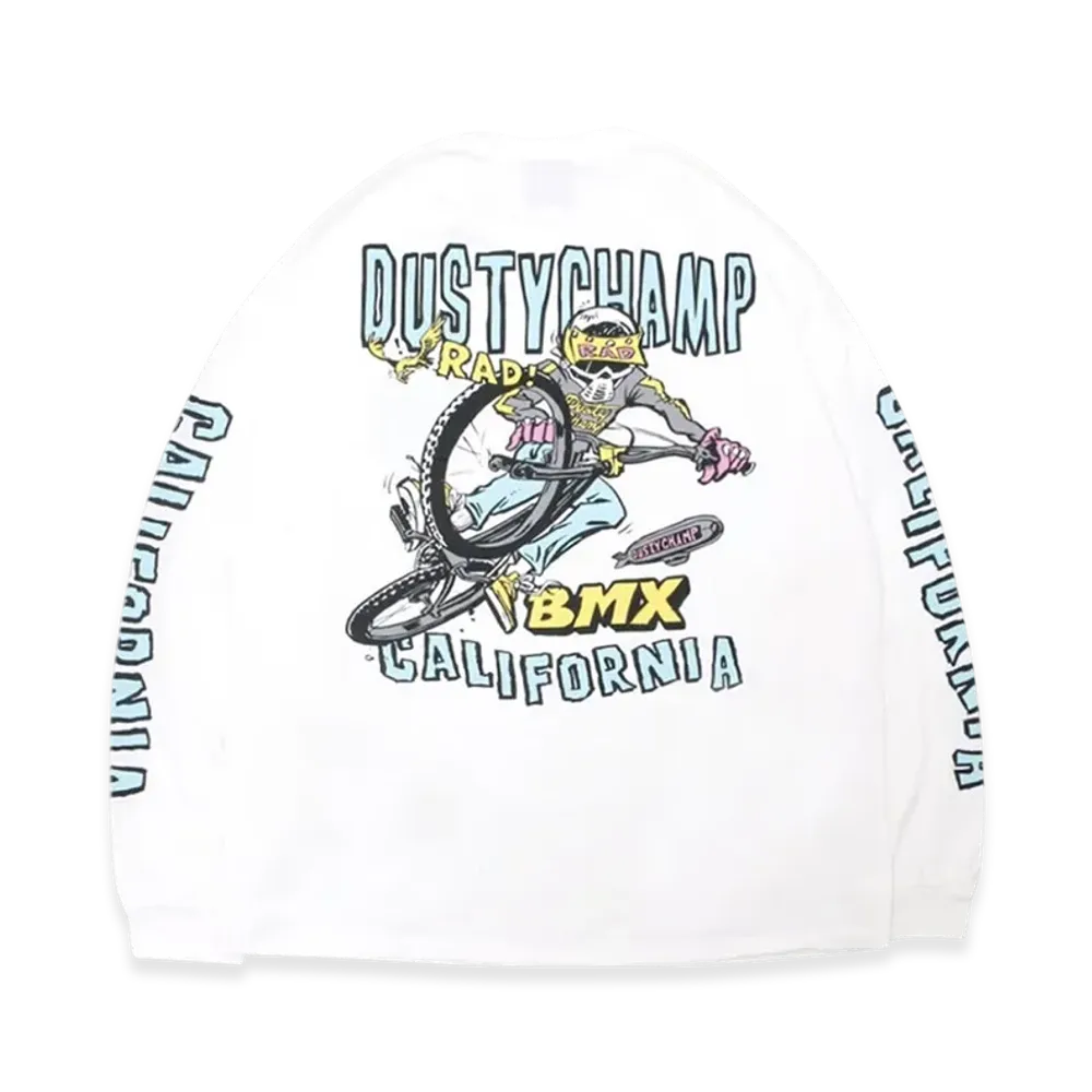 Hide and Seek Dustychamp x Damian Fulton L/S Tee "White"