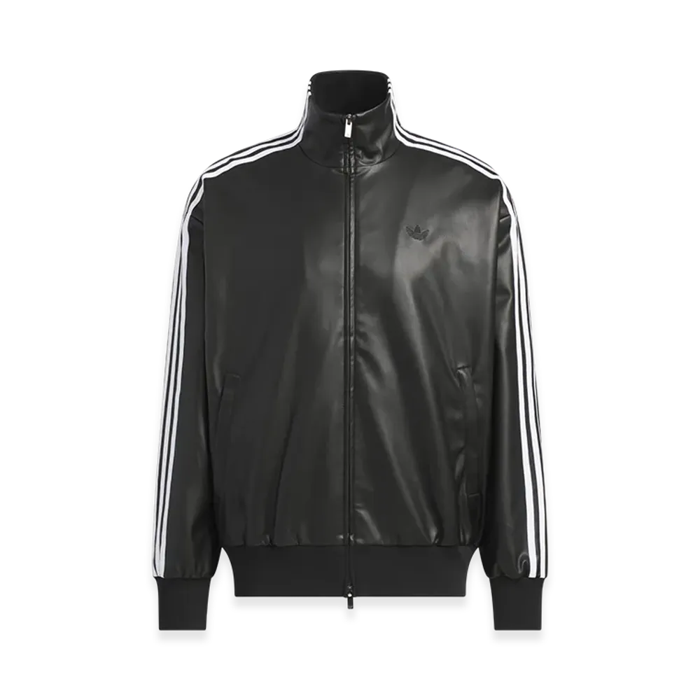 adidas Pleather 3S Track Top "Black"
