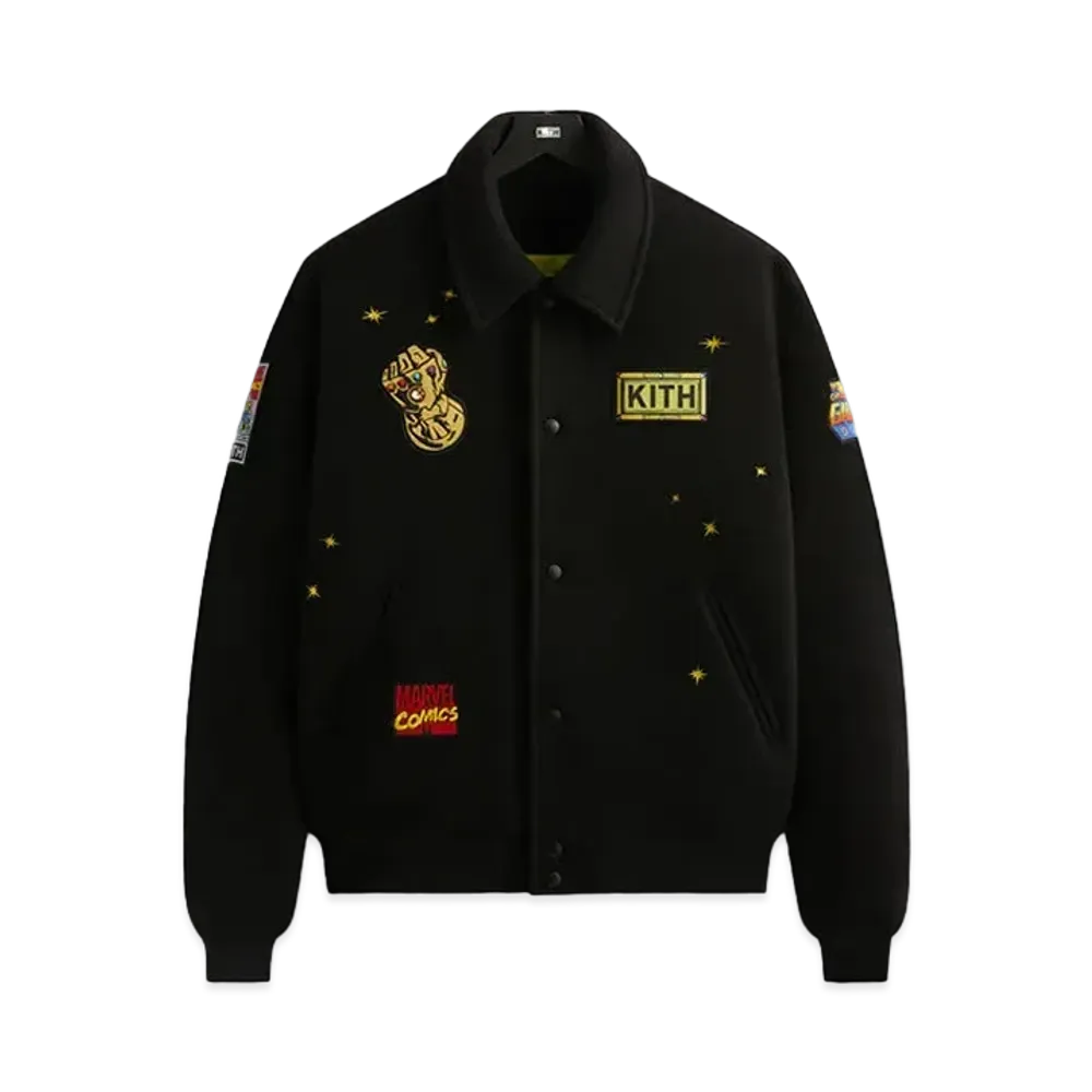 KITH x MARVEL Universe Varsity Jacket "Yellow"