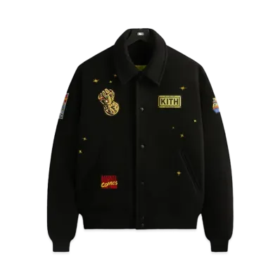 KITH x MARVEL Universe Varsity Jacket "Yellow"