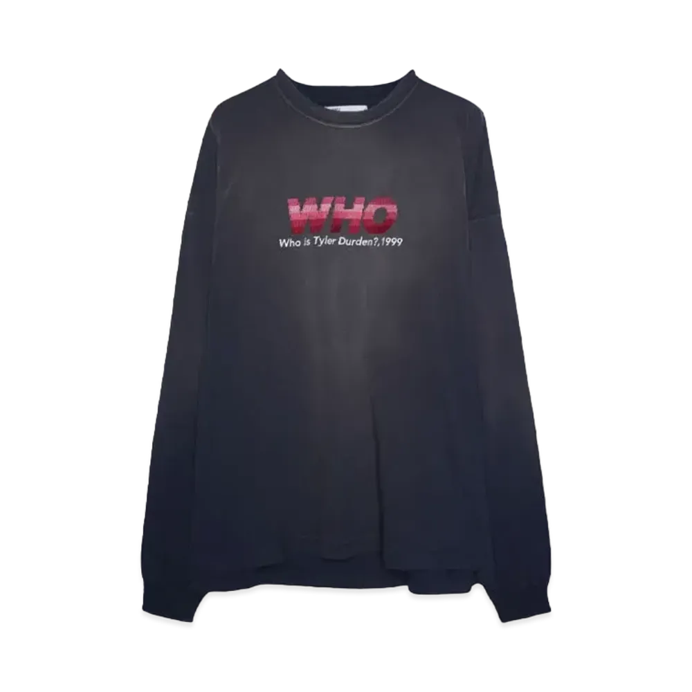 DAIRIKU "WHO" Vintage Theme Tee "VINTAGE NAVY"