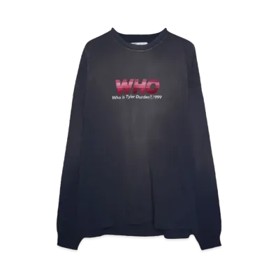 DAIRIKU "WHO" Vintage Theme Tee "VINTAGE NAVY"