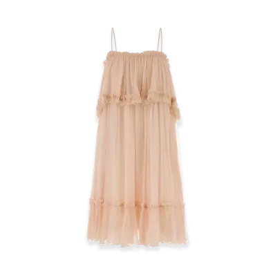 Chloe Women's Muslin Mini Dress "Pastel Pink"