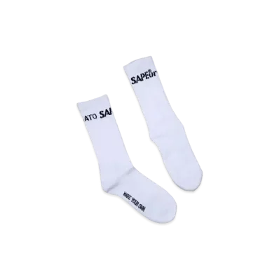SAPEur Front/Back Logo Sox "White"