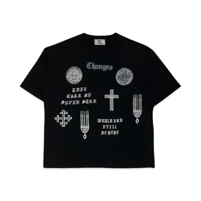 Children of the discordance DOOM PRINT TEE SS "BLACK"