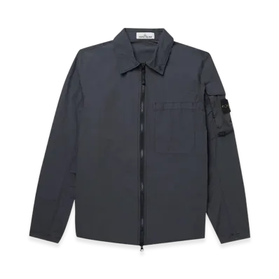 Stone Island 10502 Naslan Light Garment Dyed Overshirt - 22SS "Dark Grey"