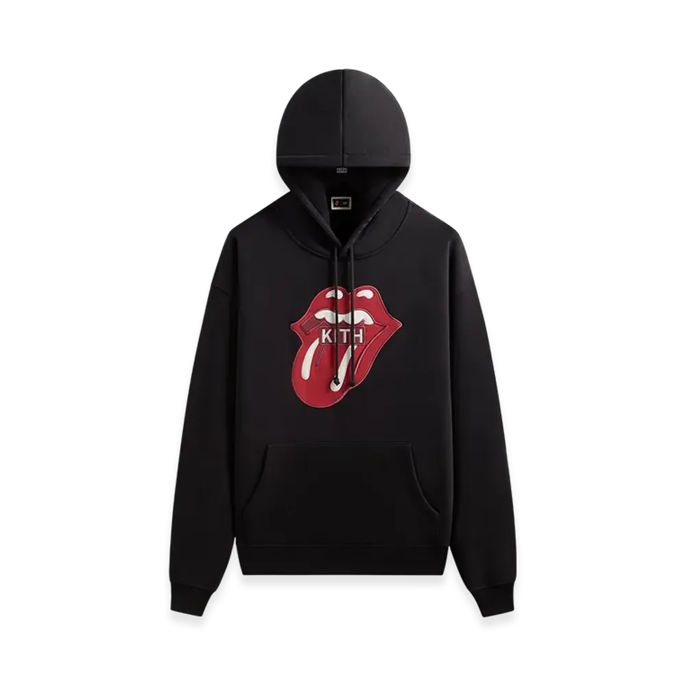 Kith x The Rolling Stones Classic Logo Nelson Hoodie "Black"