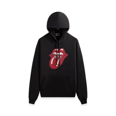 Kith x The Rolling Stones Classic Logo Nelson Hoodie "Black"