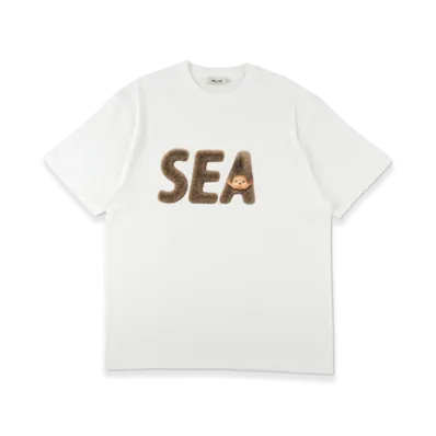 WIND AND SEA x Monchhichi Fur Og Sea Tee "White"