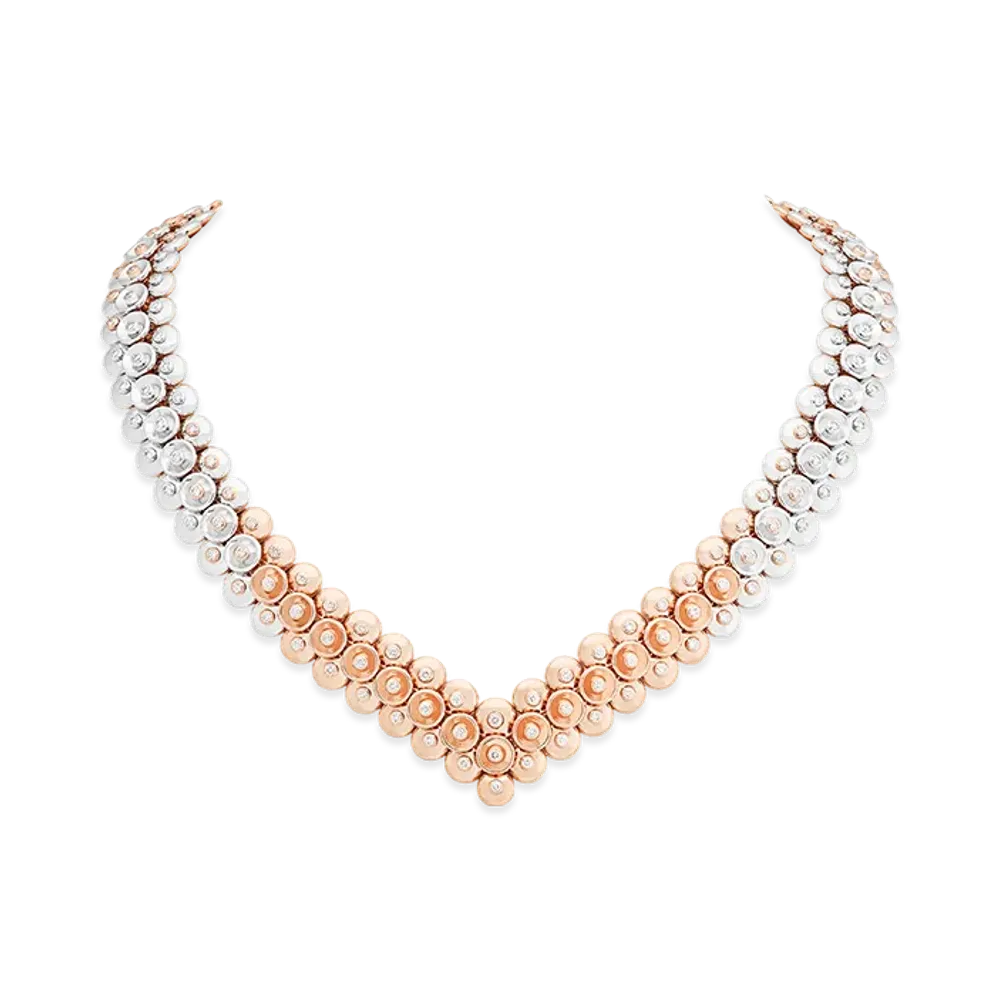 Van Cleef & Arpels Bouton d'or necklace "18K Rose gold/Diamond"