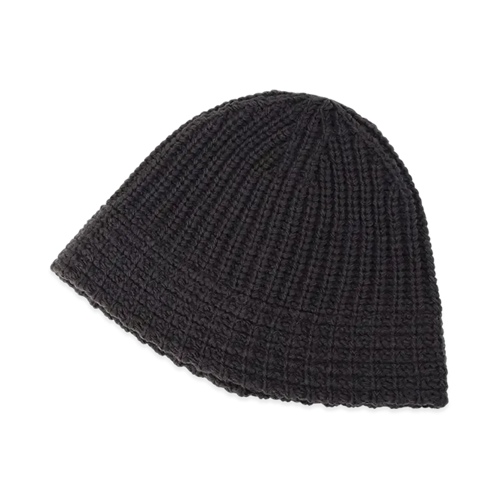 Yohji Yamamoto POUR HOMME W/AC Cardigan Stitch Knit Stitch Hat "Gray"
