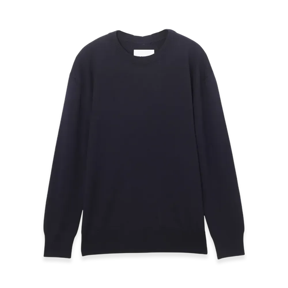 Jil Sander Crew Neck Knit CN LS - OVER FIT "Darkblue"