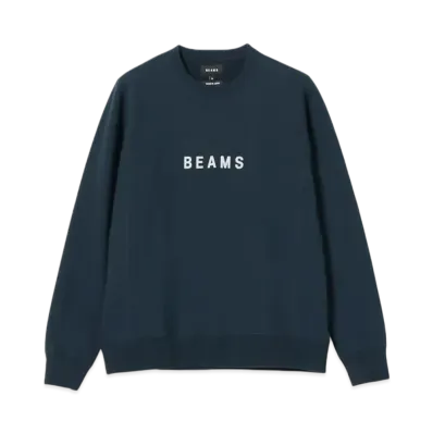 BEAMS Crew Neck Sweatshirt "Navy"
