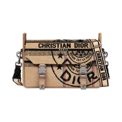 Dior Diorcamp Small Bag Dior Union Jute Canvas "Beige"
