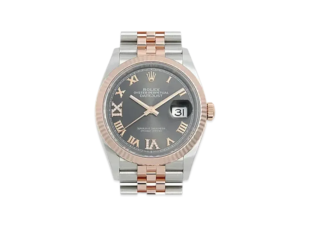 ROLEX Date-Just 36 Dark Rhodium Dial 126231