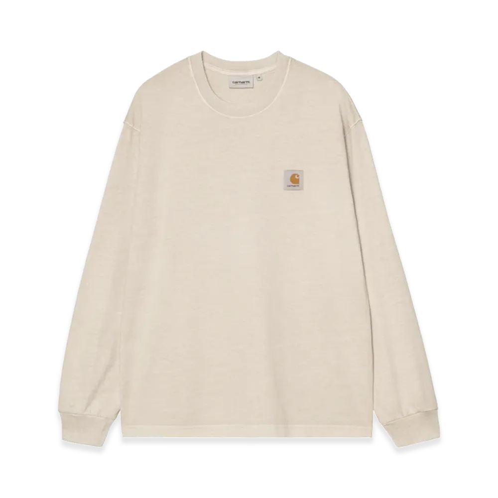 Carhartt WIP L/S Vista T-Shirt "Fleur De Sel/Garment Dyed"
