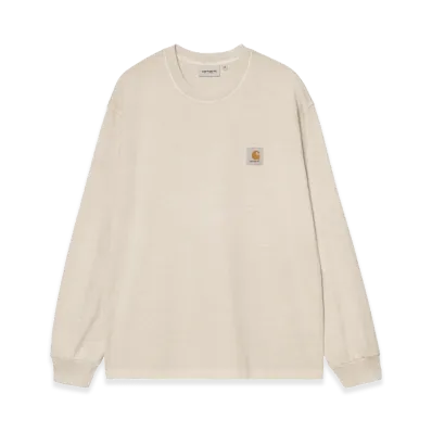 Carhartt WIP L/S Vista T-Shirt "Fleur De Sel/Garment Dyed"