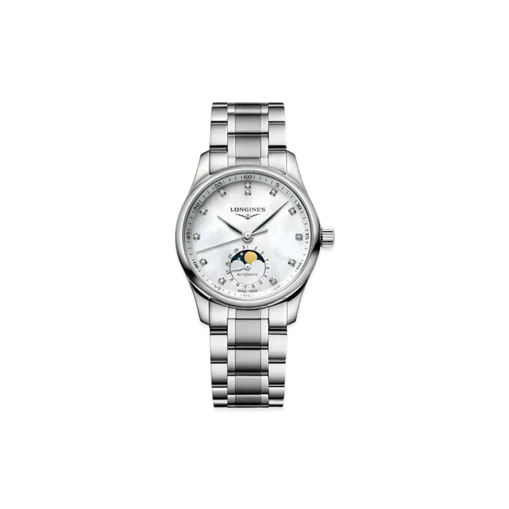 Longines Master Collection 34.00mm "White Mother-of-Pearl/Stainless Steel" L2.409.4.87.6