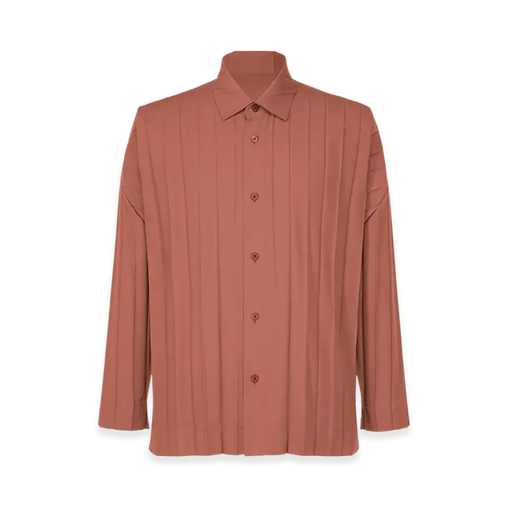 HOMME PLISSE ISSEY MIYAKE Edge Shirt "Brown"