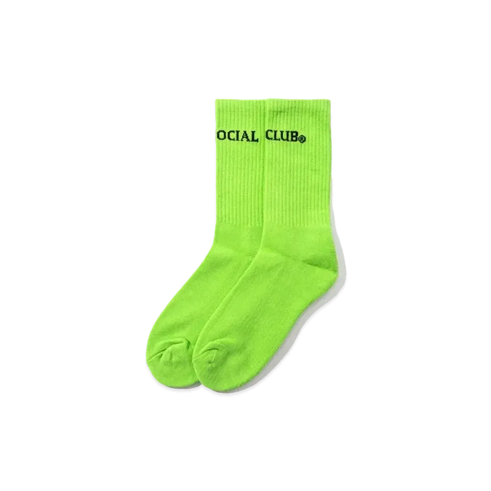 ANTI SOCIAL SOCIAL CLUB FA22 Catchphrase Green Socks "Green"