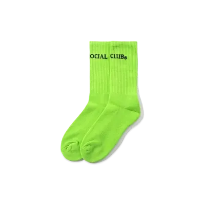 ANTI SOCIAL SOCIAL CLUB FA22 Catchphrase Green Socks "Green"