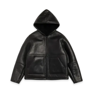 Stussy Shearling Hooded Jacket "Black"