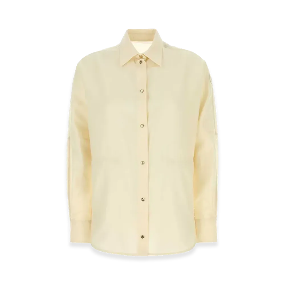 MONCLER Women's Wool And Nylon Shirt "White/Cream"