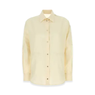 MONCLER Women's Wool And Nylon Shirt "White/Cream"