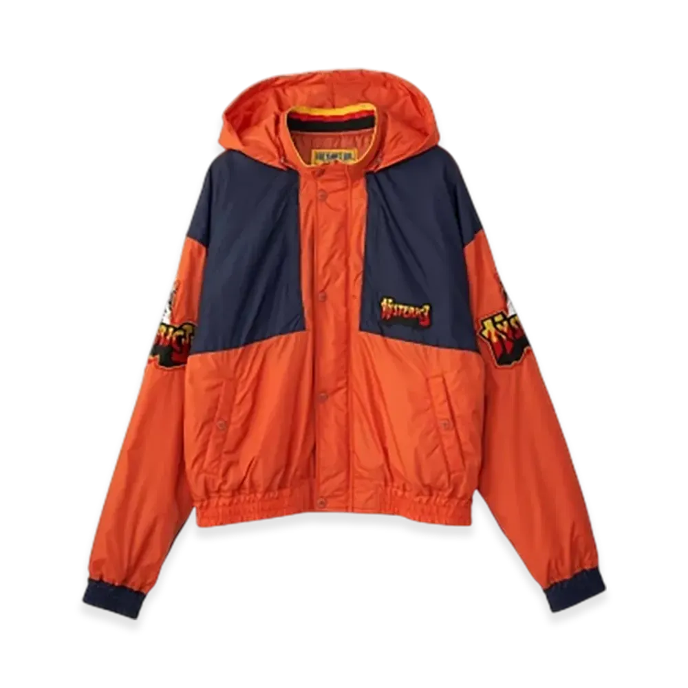 HYSTERIC GLAMOUR Bad Ass Fire Hooded Blouson "Orange"
