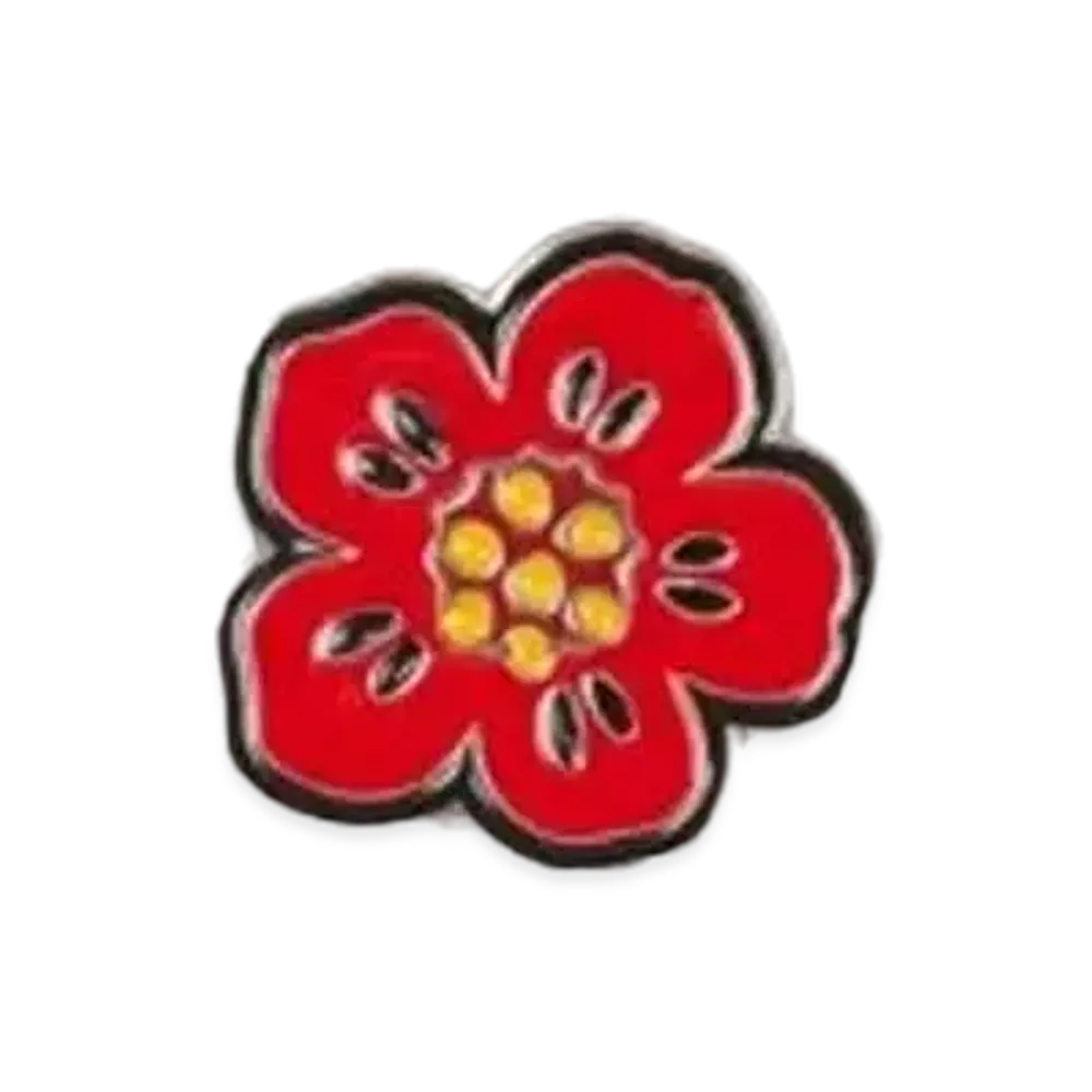 KENZO 'CREST' Ring "Medium Red"