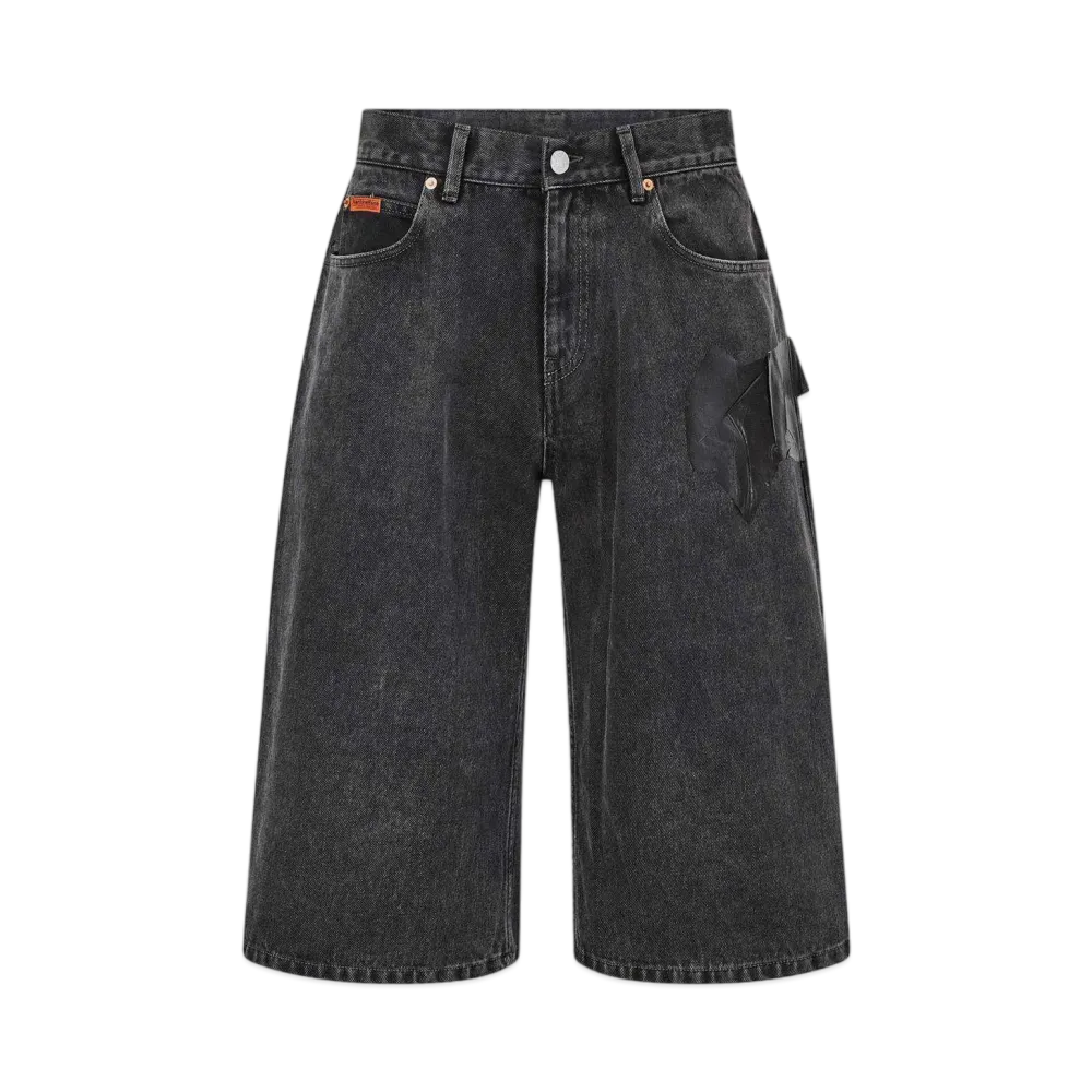 MARTINE ROSE Jean Short "Black"
