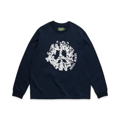 DENIM TEARS Denim U Long Sleeve Tee "Navy"